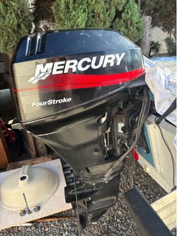 2000 Mercury 15hp 4-Stroke Short Shaft Outboard Motor With Controls