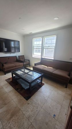 Sofa and  table