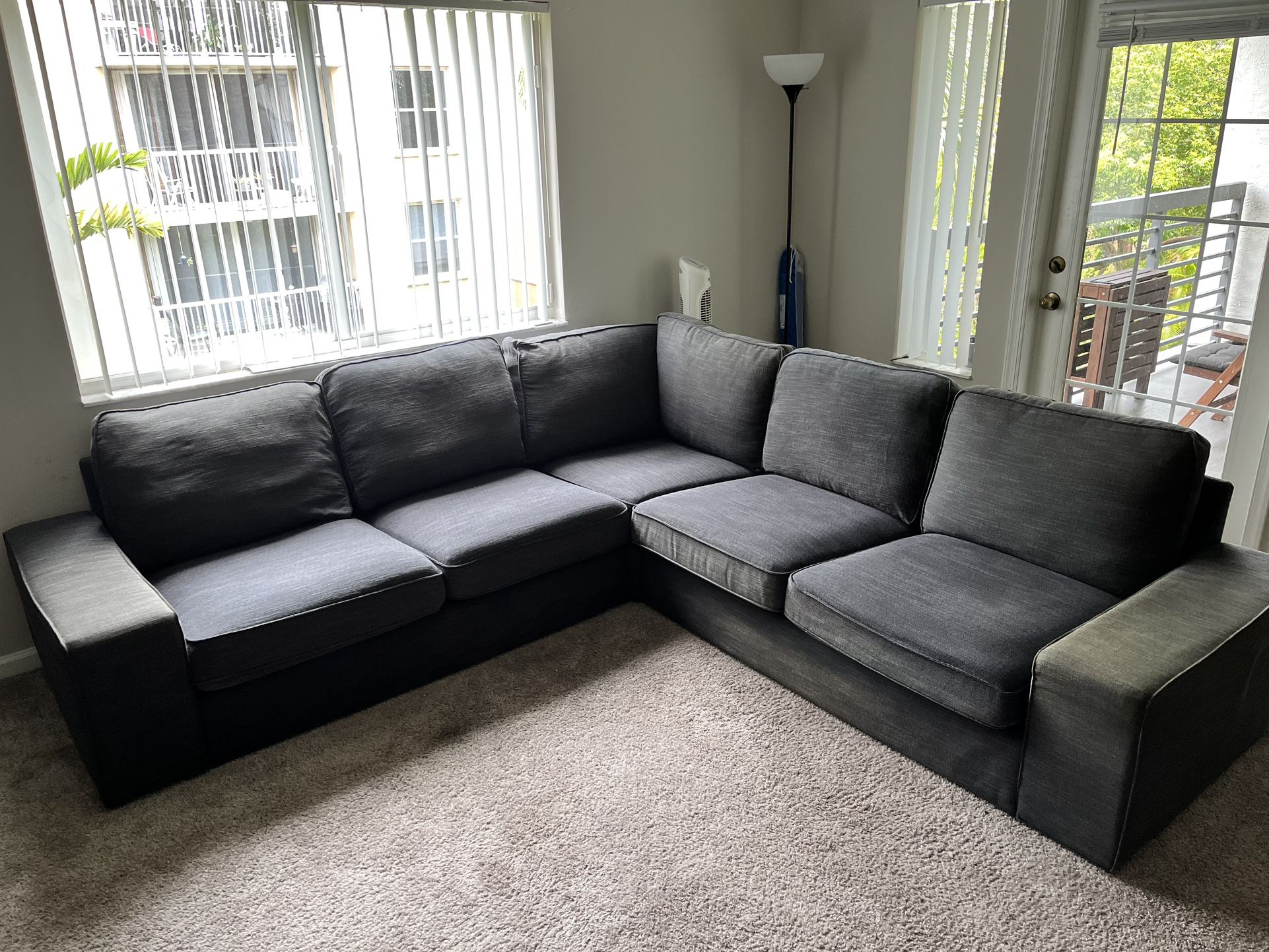 IKEA KIVIK Sofa, Sectional, 4-seat corner, Tresund anthracite