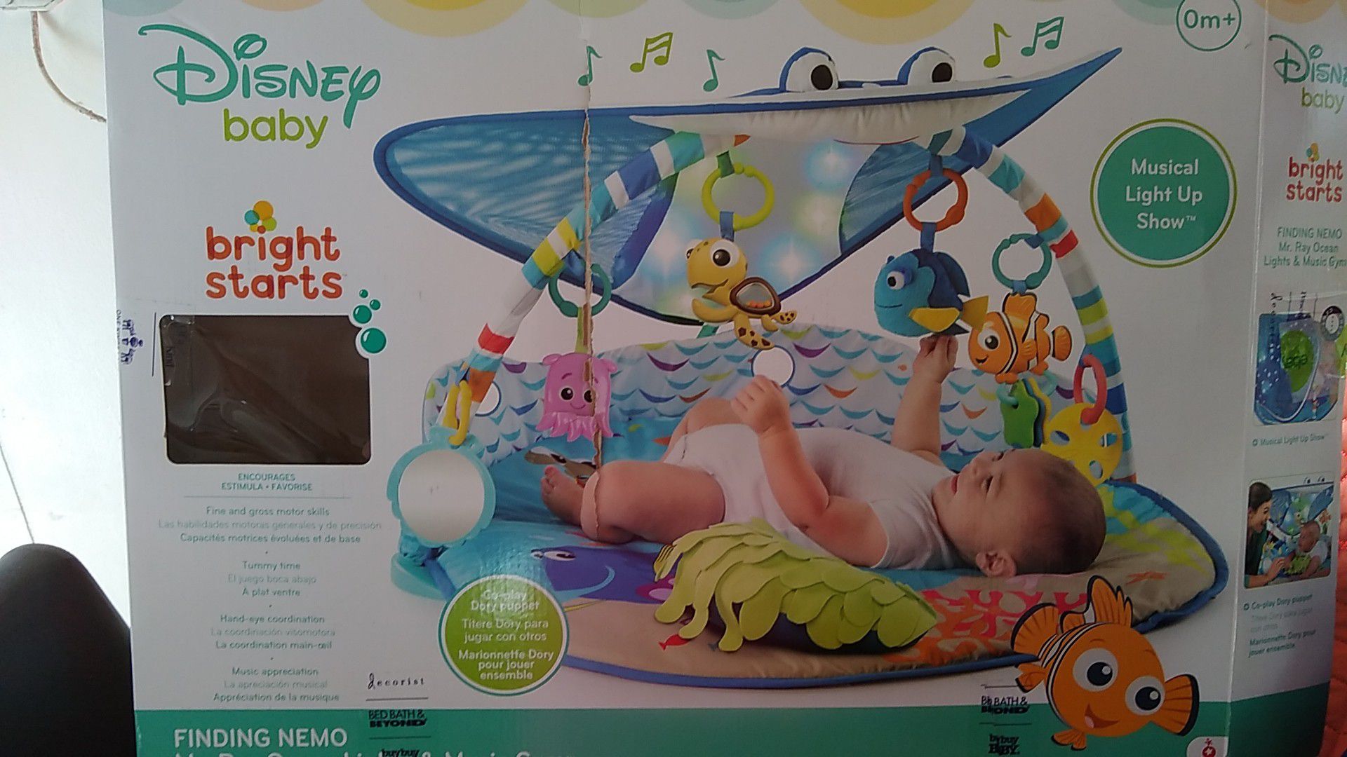 Disney Baby Finding Nemo Mr. ray Ocean Lights and Music Gym