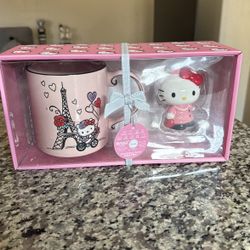 Hello Kitty Mug And Figurine Set