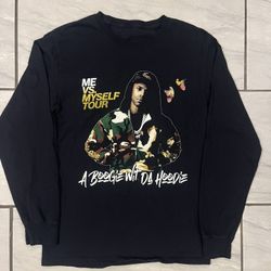 A Boogie Wit Da Hoodie T-Shirt Me Vs Myself Tour YOUTH Size Large Long Sleeve