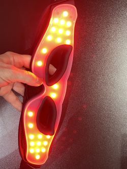 Red Light Therapy Glasses – For Eyes & Under Eye, Three Modes