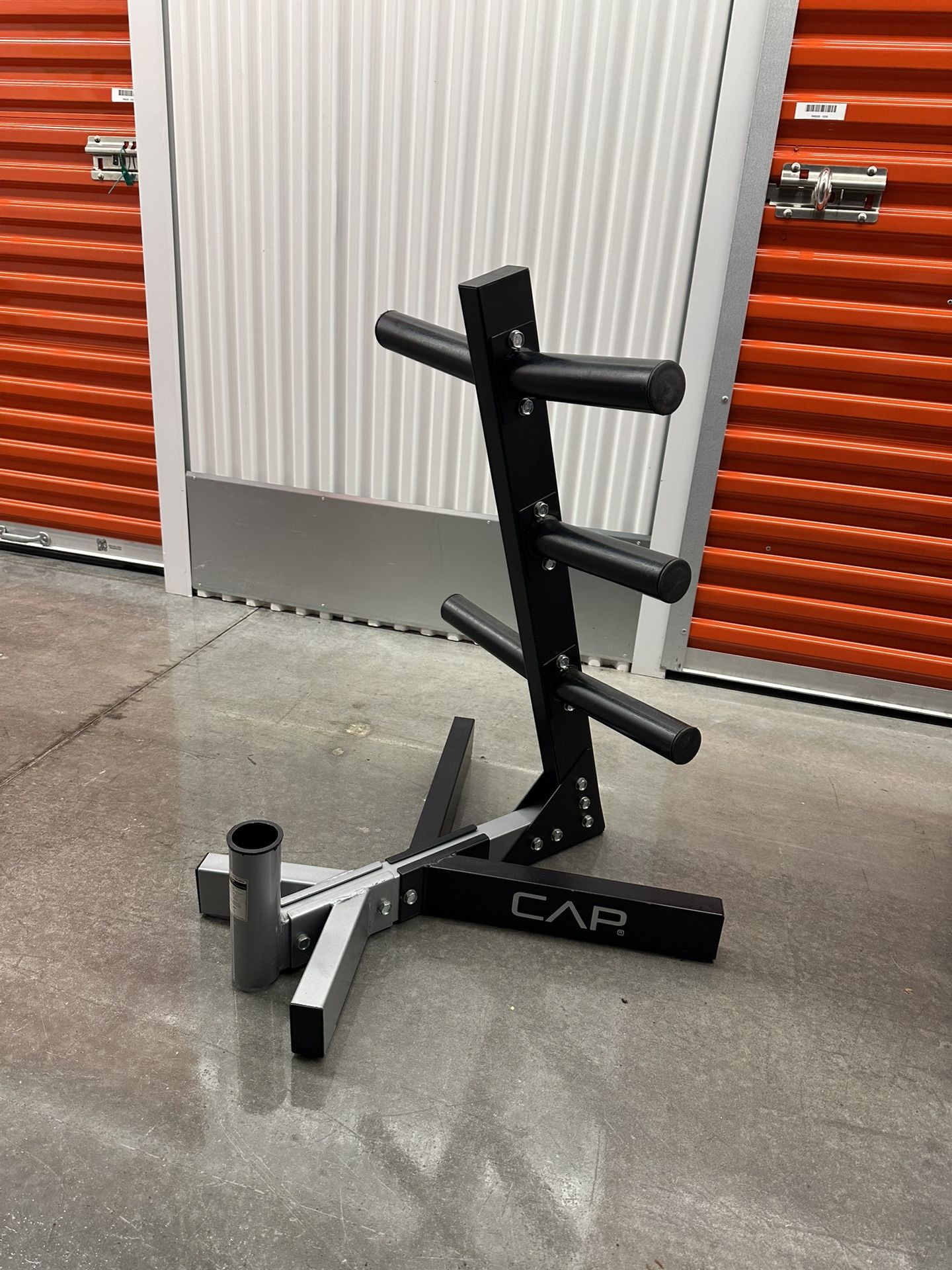 CAP Barbell 2 In Olympic Plate Tree Storage Rack