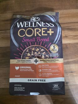 Wellness Core + Dog Food 10lb Bag turkey and chicken recipe Best By 2027
