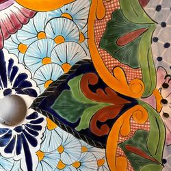 Hand painted Mexican sink
