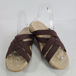 Crocs Espresso Brown Edie Stretch Sandals Women’s Size 7
