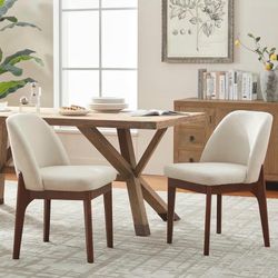 Wooden Dining Chairs Set of 2
