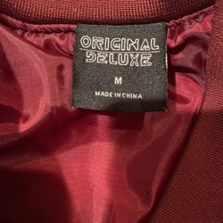 Original deluxe medium burgundy jacket bomber