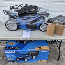Kobalt 40v Max Self-Propelled Lawn Mower Kit with Battery and Charger -BRAND NEW