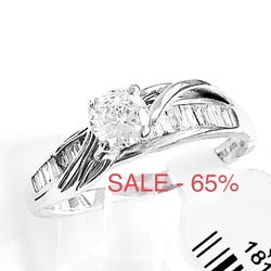 Engagement Wedding Diamond Ring Both As 1 Ring 💍 1.40 Carats NATURAL DIAMONDS 💎 LIQUIDATION SALE -65% Appraised By GEMOLOGICAL INSTITUTE NEW YORK  