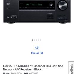 Onkyo - TX-NR6100 7.2 Channel THX Certified Network A/V