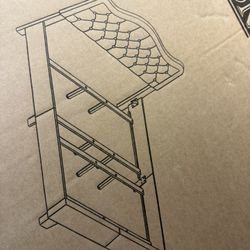 Queen Size Bed Frame ( Grey ) 