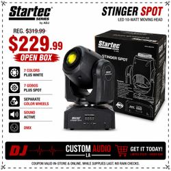 ADJ Startec Series Stinger Spot LED Sound Active Moving Head DMX 7-Color/Gobo Light 🚨 Payment Options Available 🚨 No Credit Needed 🚨