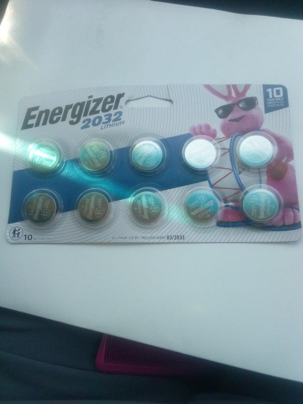 Energizer  Batteries 2032 10 Pack $25 New 15 Each If You Want More Than One To $10