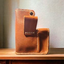 Spanish Bull Leatherworks Horween Dublin Leather Vape Case w/ cartrige holder