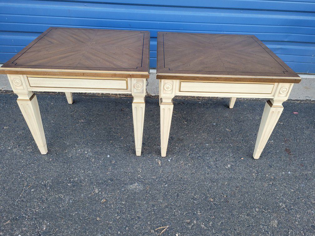French Provincial Vintage End Tables