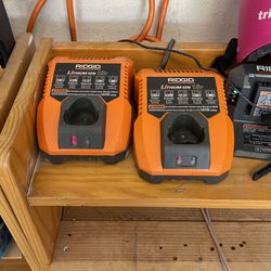 Ridgid small battery chargers
