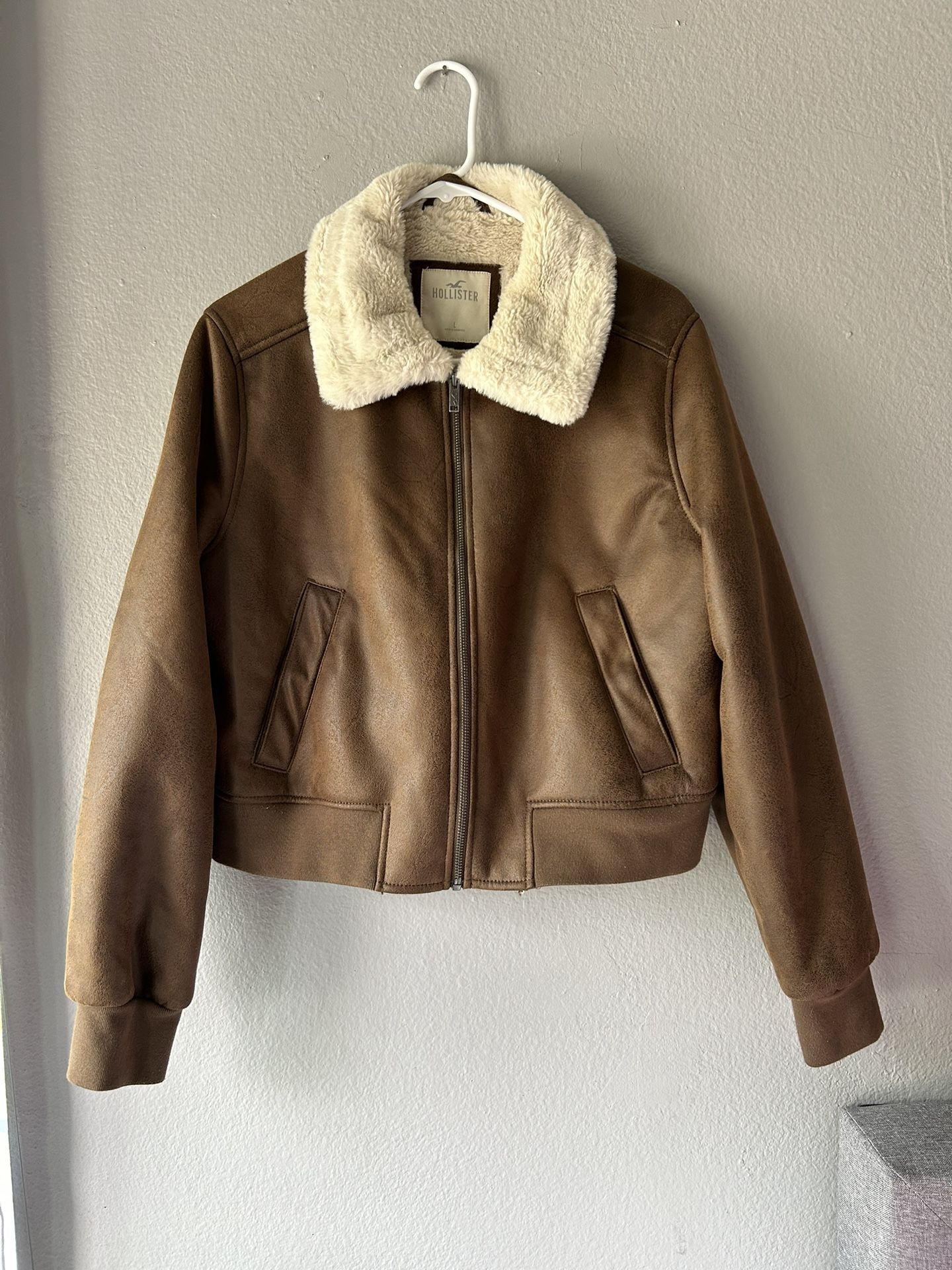 Hollister Aviator Faux Sherpa Jacket