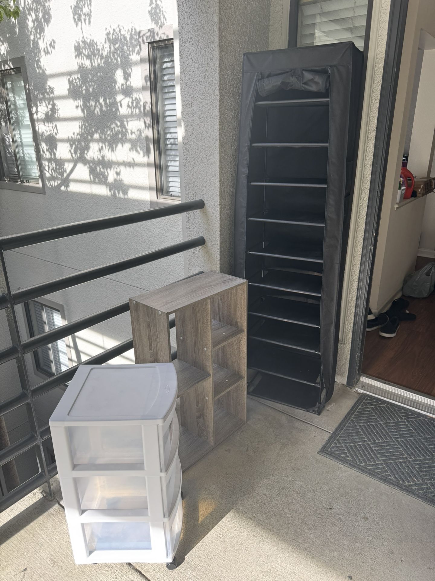 Move Out Sale - Shoe Rack, Book Shelf, 3 Drawer Storage