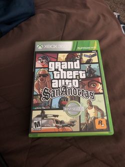 Grand theft auto San Andreas for Xbox 360