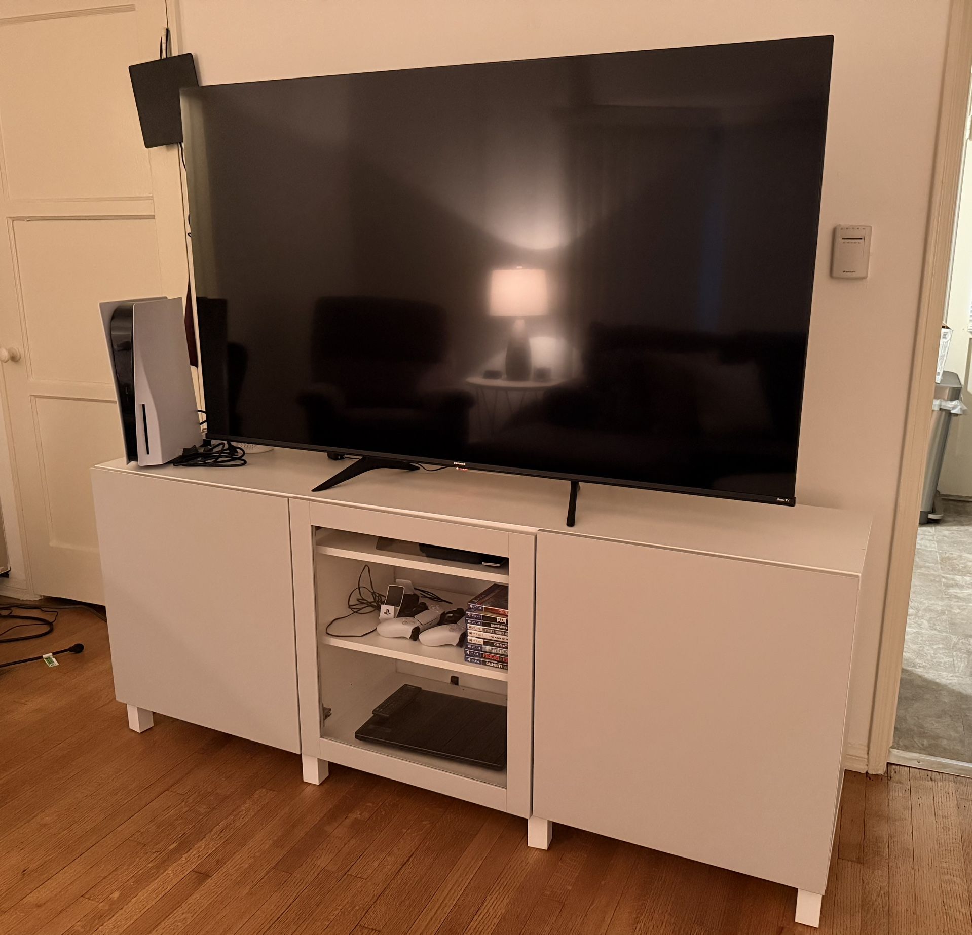 White TV Stand 