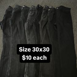 Jeans 30x30 $10 each