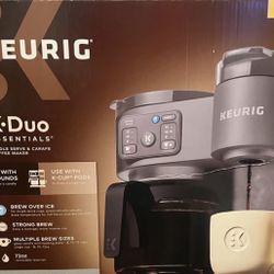 Keurig K-Duo Essentials Coffee Maker – Hot & Iced, Single Serve -Carafe 