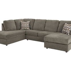Stunning New Double Chaise Sectional 