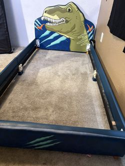 Dinosaur Headboard And Frame Twin
