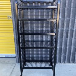 Rolling 5 Shelf Rack