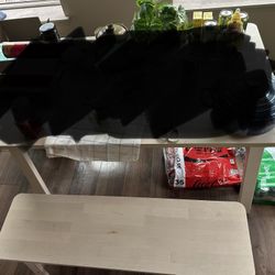 Wooden Table And Chair