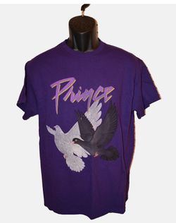 NEW Prince Unisex T-Shirt Doves Revolution 1984/1985 Purple Tour