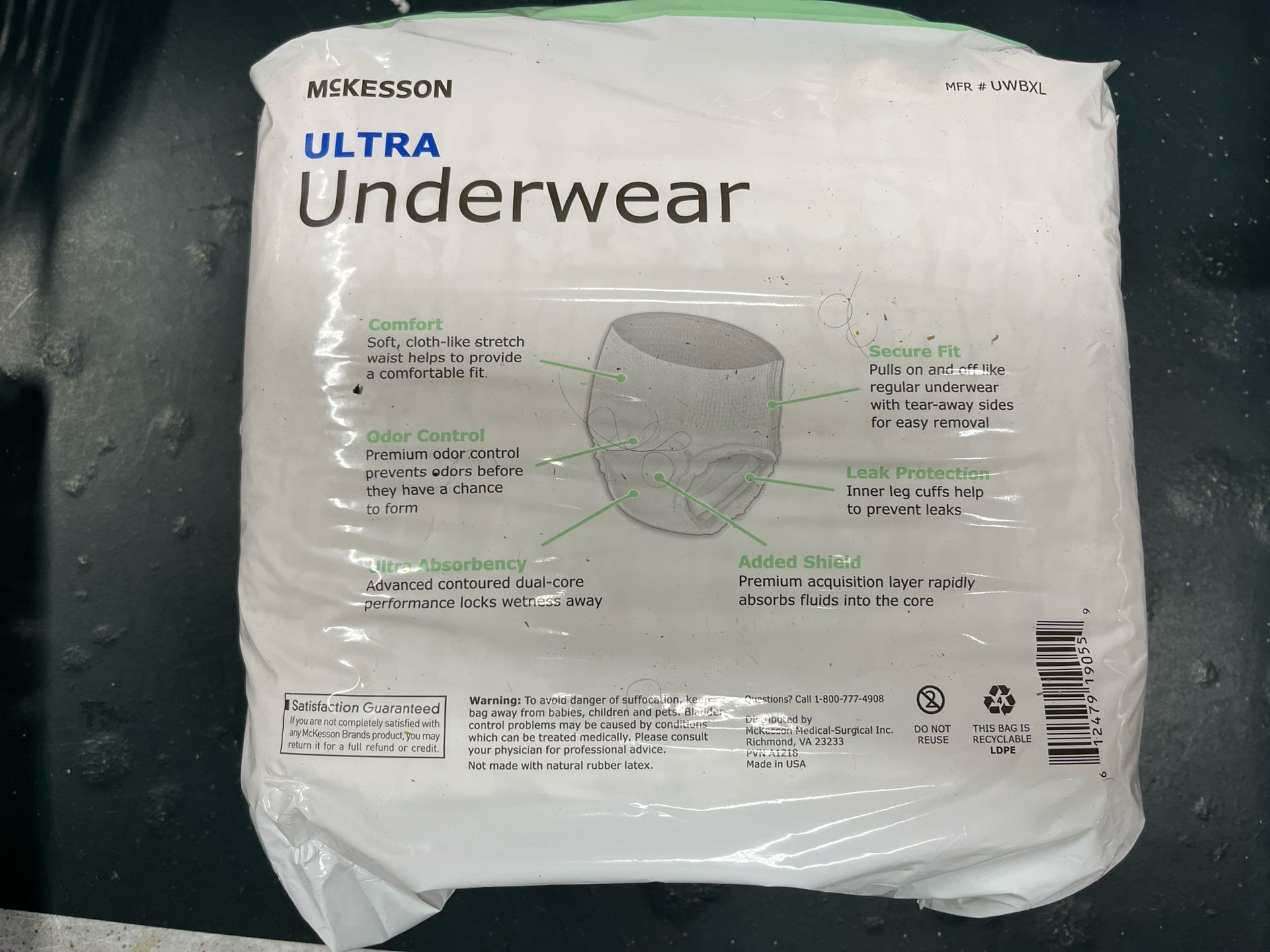 McKesson Adult Disposable Pull On Up Underwear Diapers XL Heavy absorbency  84 Units
