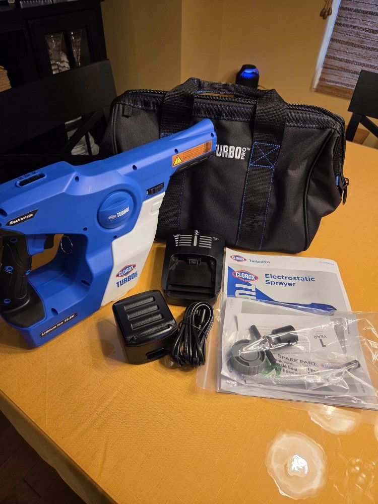 CLOROX TURBO PRO ELECTROSTATIC SPRAYER - NEW