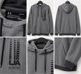 Under Armour Men’s Gray Loose Fit Hoodie – Size Large (L)