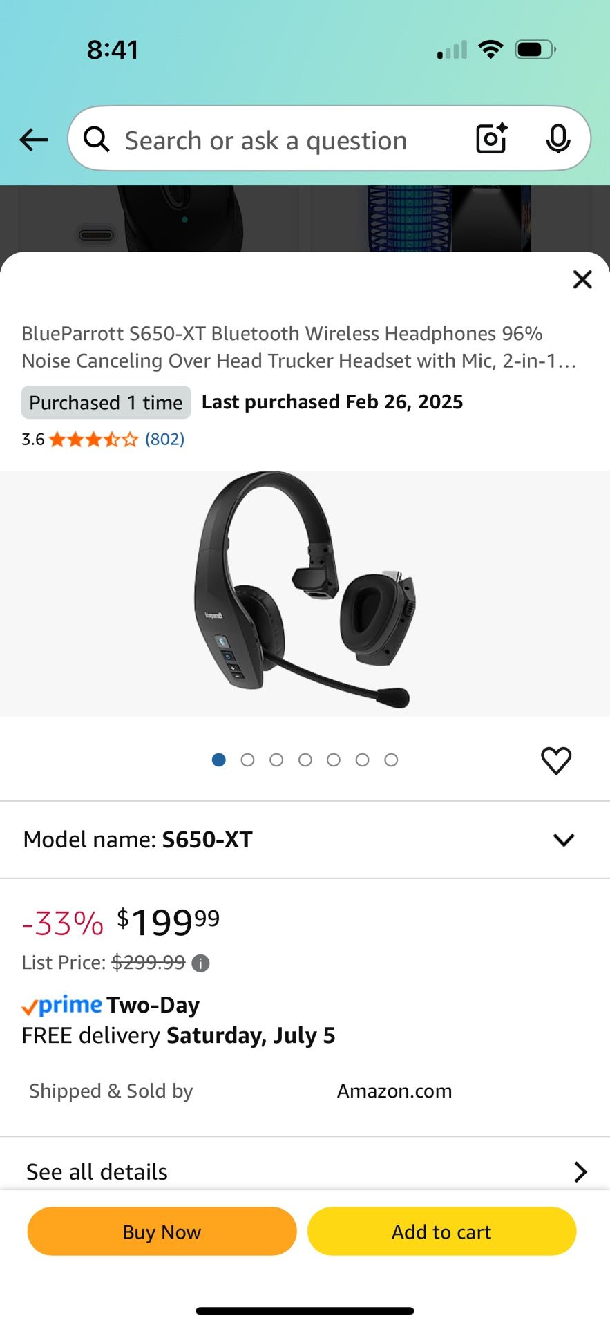 Blue Parrot Headphones