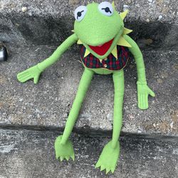 Kermit The Frog Vintage Plush Toy Collectible Muppets Toy