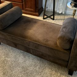 Chocolate Brown Bench - Great Condition