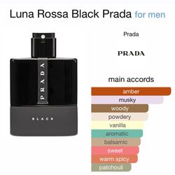 2.5ml Sample Of Prada Luna Rossa Black