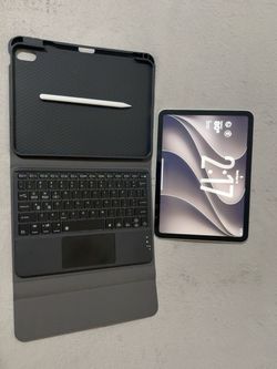 Apple iPad A16 128GB Silver Wi-Fi only + Keyboard Case, Stylus, Box & Charger. $385 or best offer.