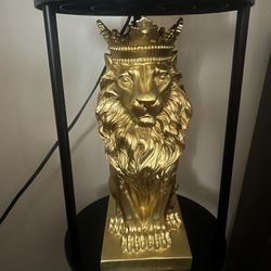Small Gold Lion Statue 