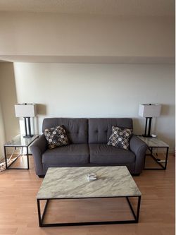 Coffee table and two end table