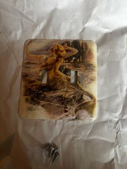 Mermaid light switch plate cover
