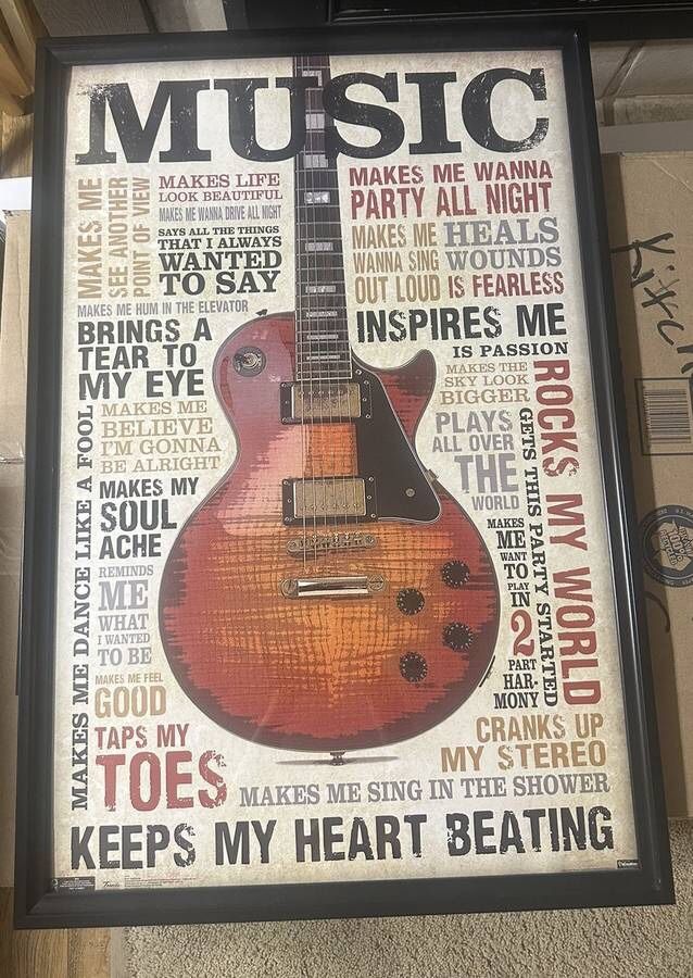 Music Lovers Poster Framed