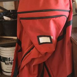 60" Red Rolling Duffle Bag 

