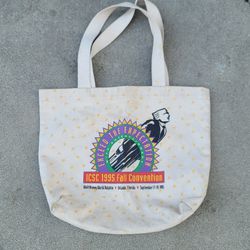 Vtg 1995 ICSC Fall Convention Walt Disney World Canvas Tote Bag