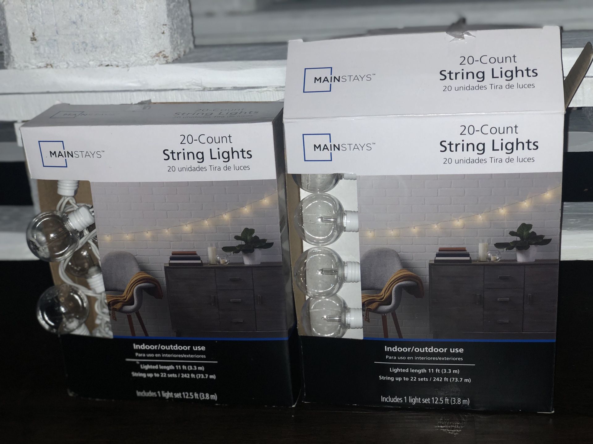 20-Count String Lights for Indoor and Outdoor Use