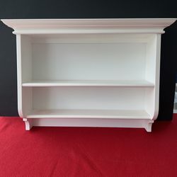  White Wall mount  Wood Shelf 