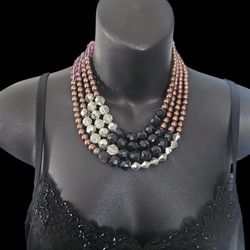 Multi Strand Beaded Necklace 